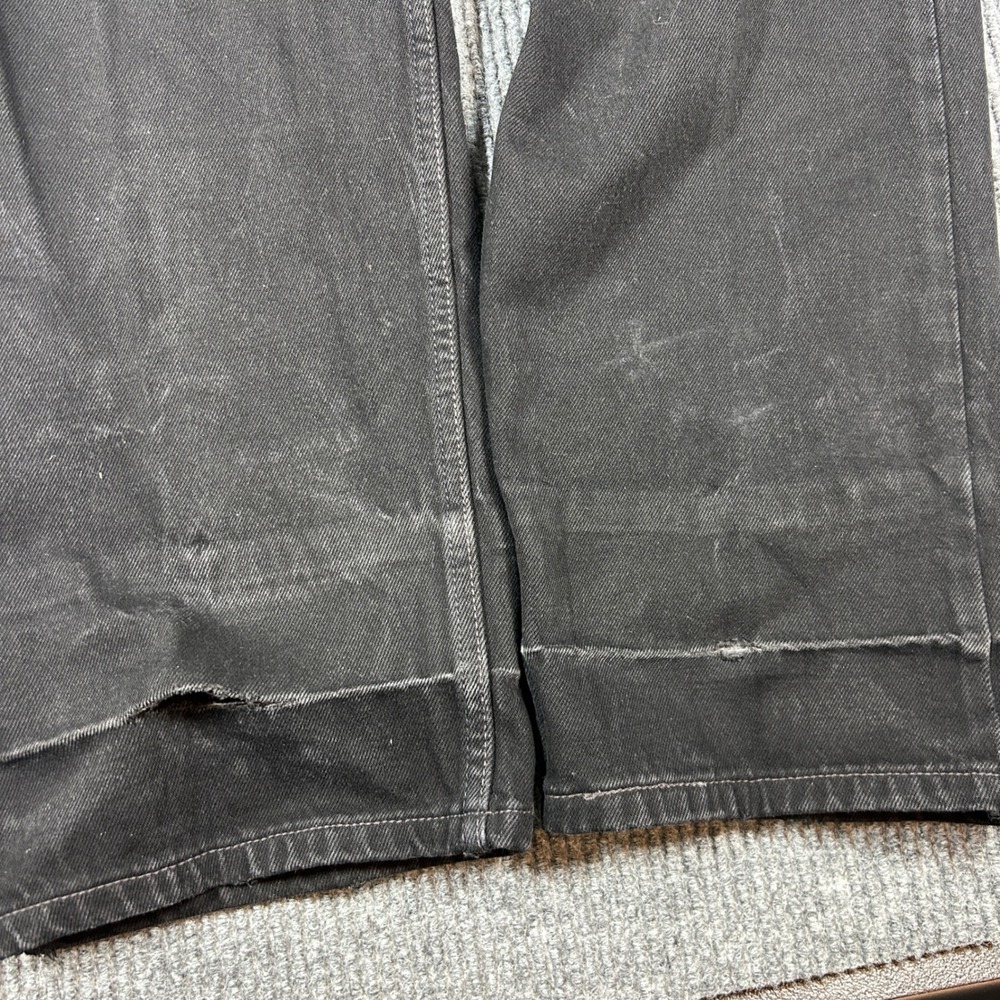 Vintage Levi's 505 Men's 38x34 Regular Fit Black Casual Faded Grunge Distressed - Picture 9 of 9